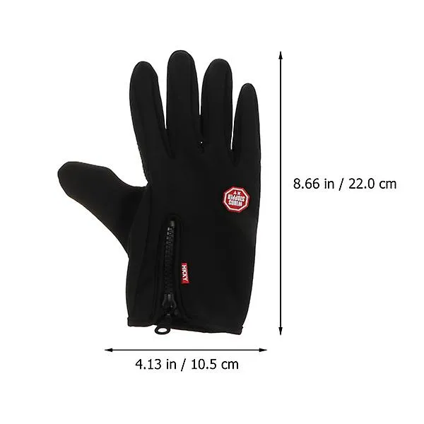 1 Pair Of Outdoor Windproof Gloves Anti-skid Gloves Winter Warm Riding Gloves