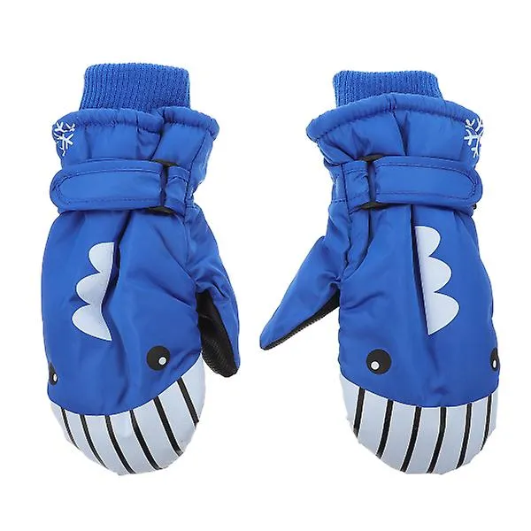 2pcs Kids Winter Warm Gloves Waterproof And Cold-proof Child Ski Gloves