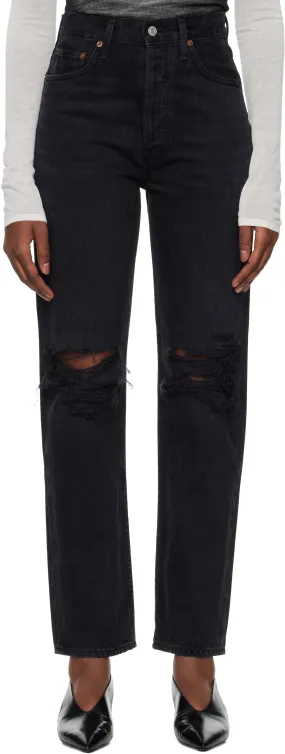AGOLDE High Rise Straight Jeans
