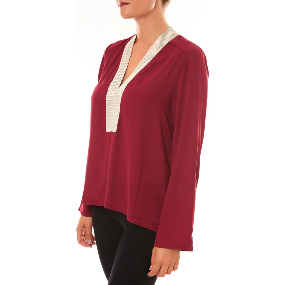 By La Vitrine Blouse Z089 bordeaux