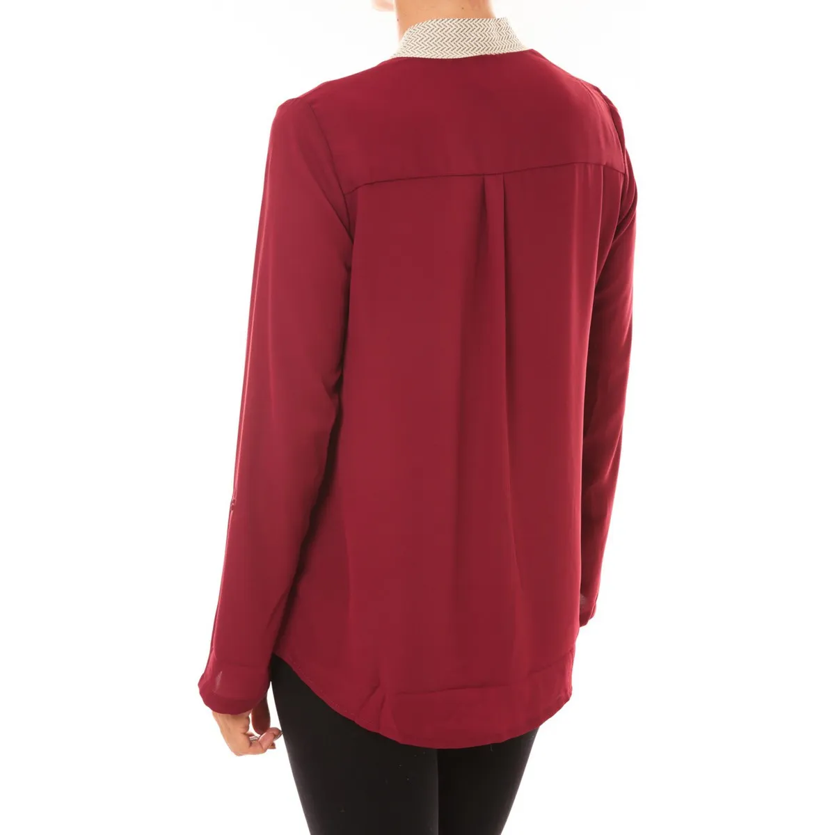 By La Vitrine Blouse Z089 bordeaux