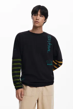 Camiseta doble manga