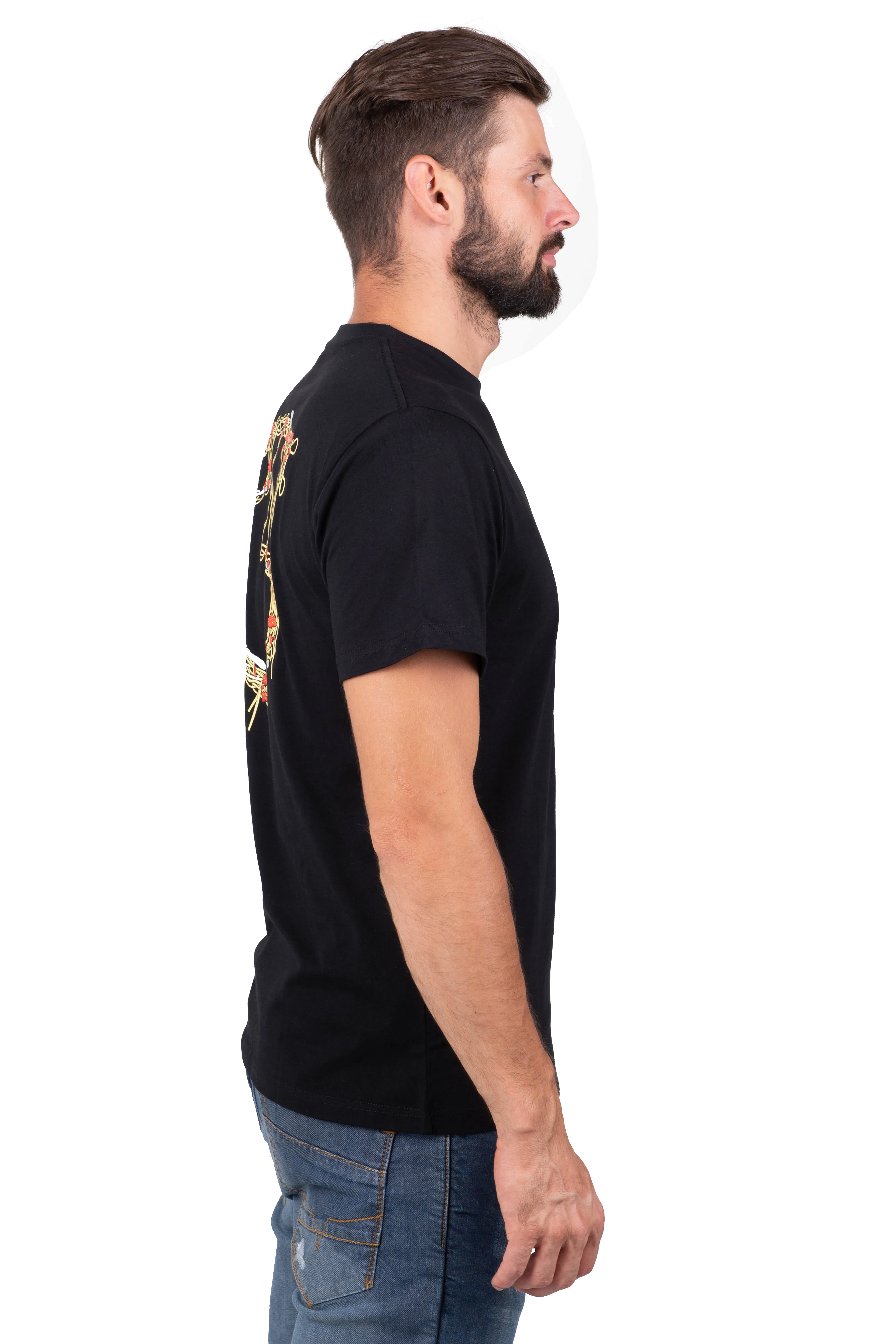 Camiseta Fist Spaghetti Wednesday Negra