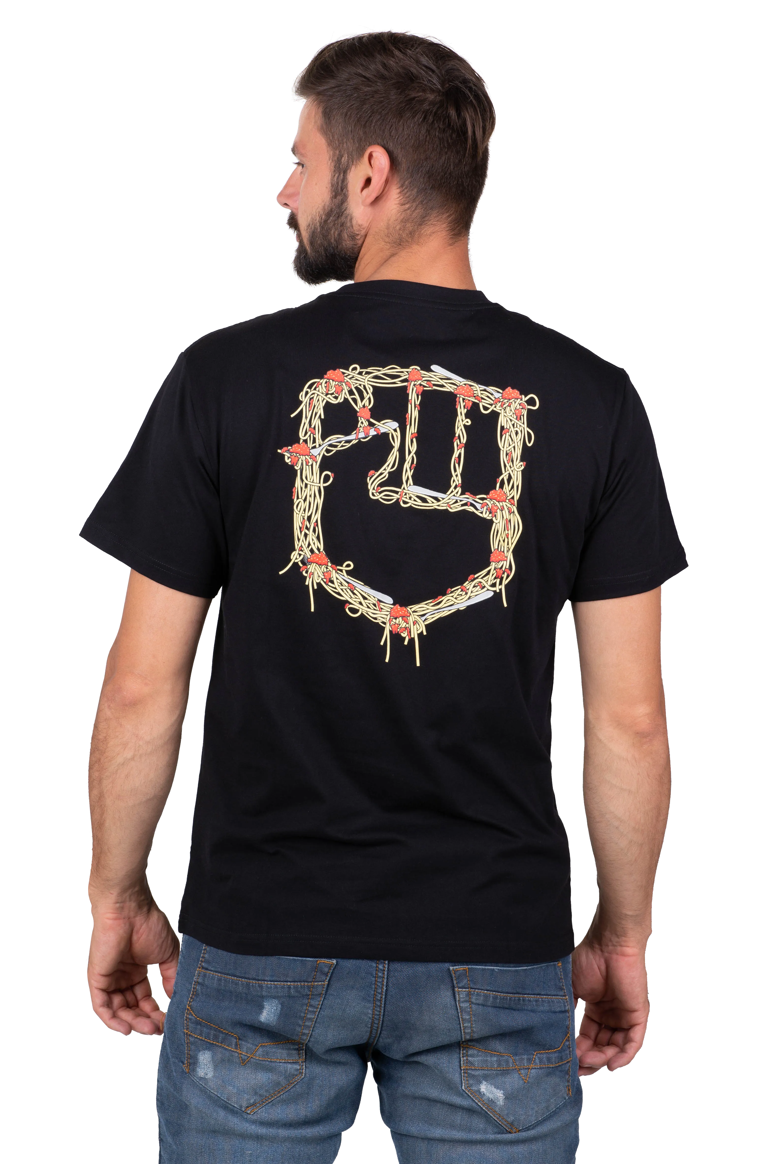 Camiseta Fist Spaghetti Wednesday Negra