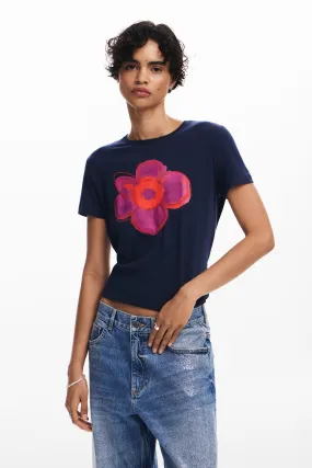 Camiseta ilustración flor