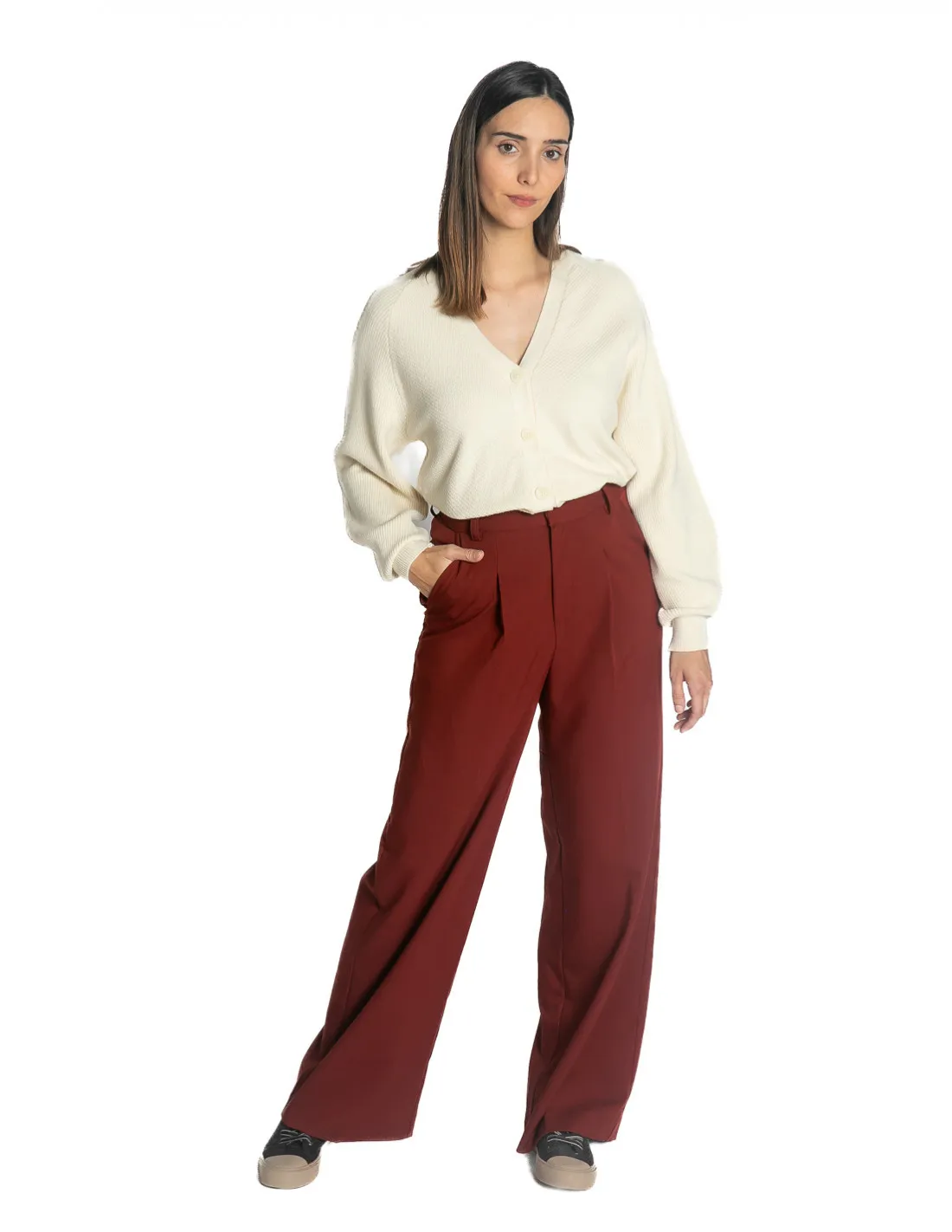CARDIGAN PUNTO SUAVE CRUDO BOSTON ICHI