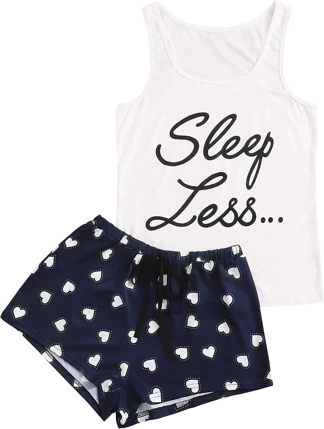Cute Sleeveless  Sleepwear Pajama Set