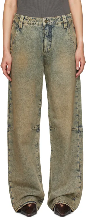 GUESS Flannel Lined Relaxed Jeans