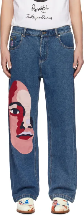KidSuper Face Jeans