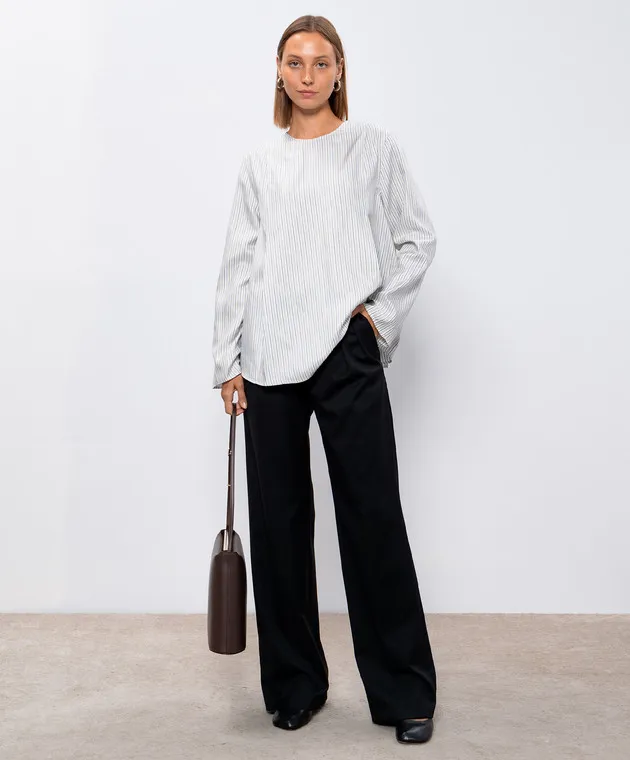 Lou Lou Studio White striped MARGO blouse