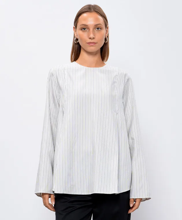 Lou Lou Studio White striped MARGO blouse
