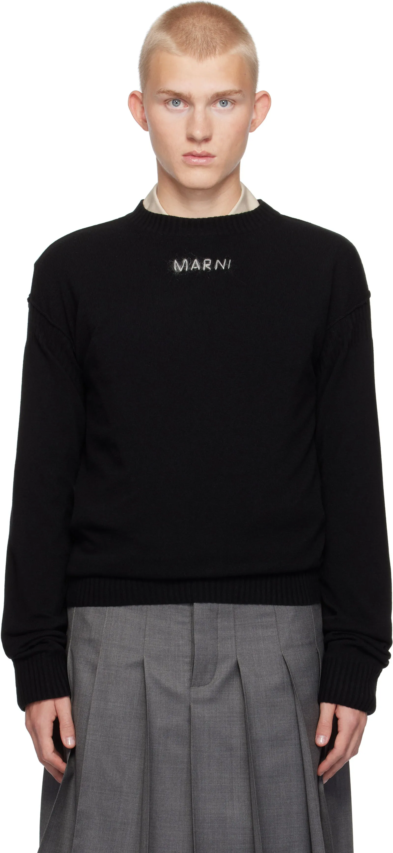 Marni Wool & Cashmere Logo Sweater