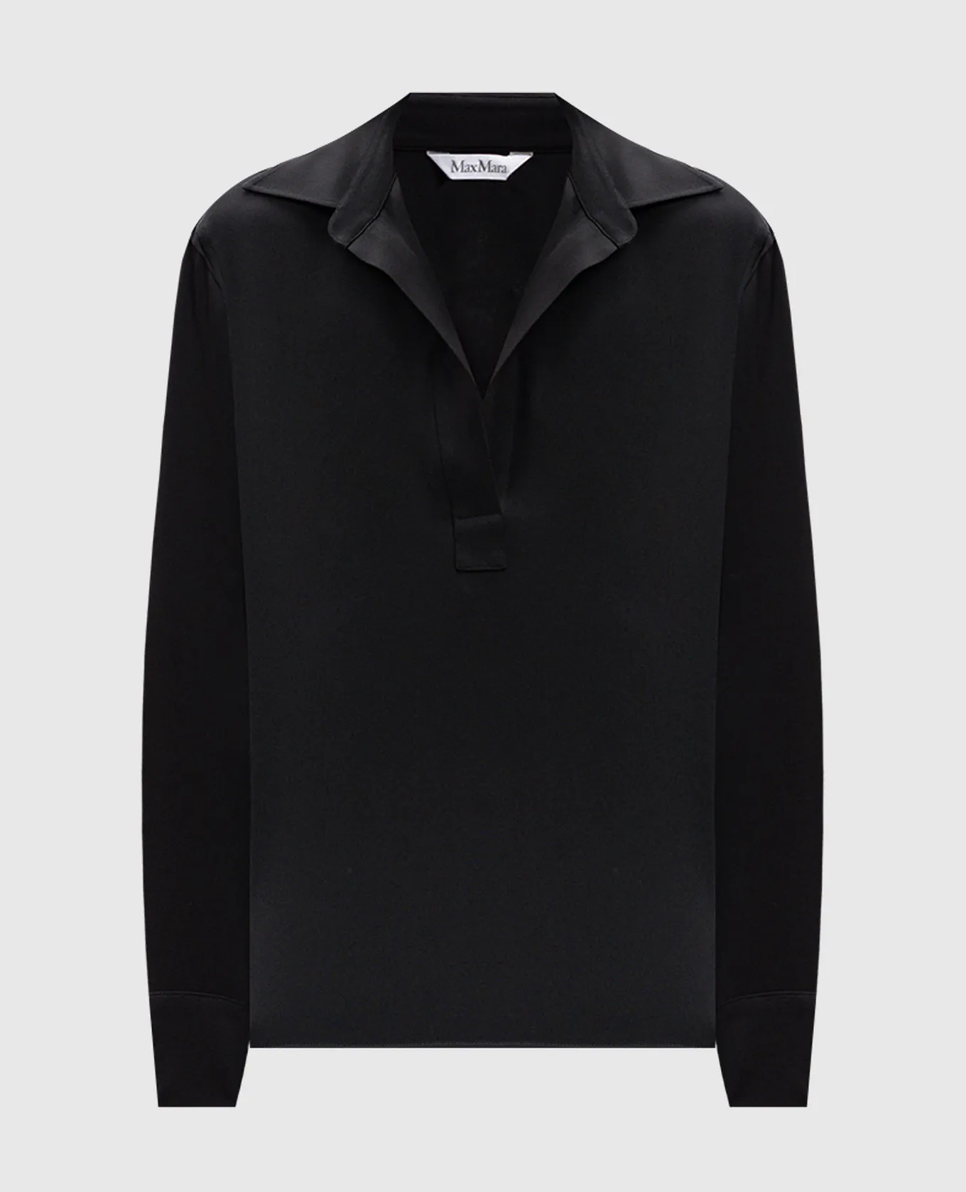 Max Mara Black silk ZANZERO blouse