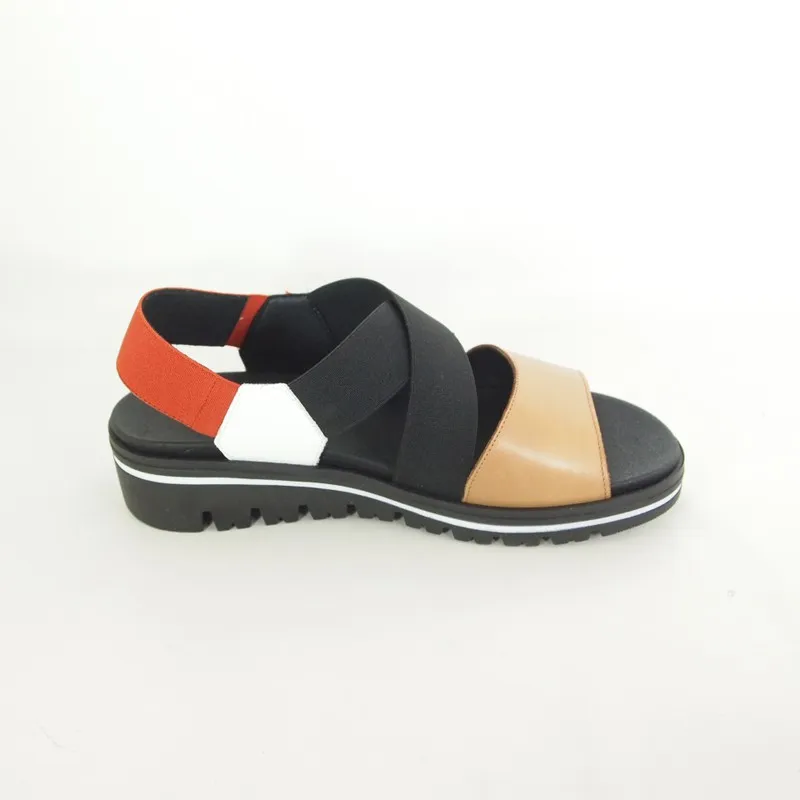 Sandalias Piesanto 220787 Camel-Blanco-Rojo