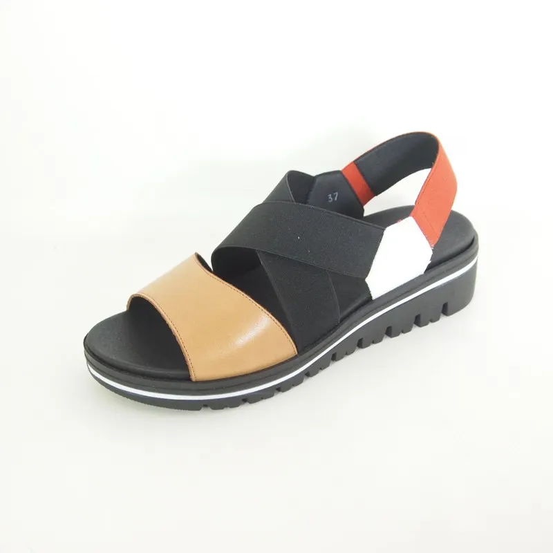 Sandalias Piesanto 220787 Camel-Blanco-Rojo