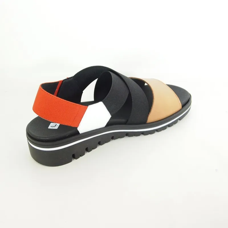 Sandalias Piesanto 220787 Camel-Blanco-Rojo