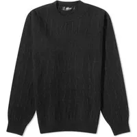 Versace Crocodile Crew Knit Sweater