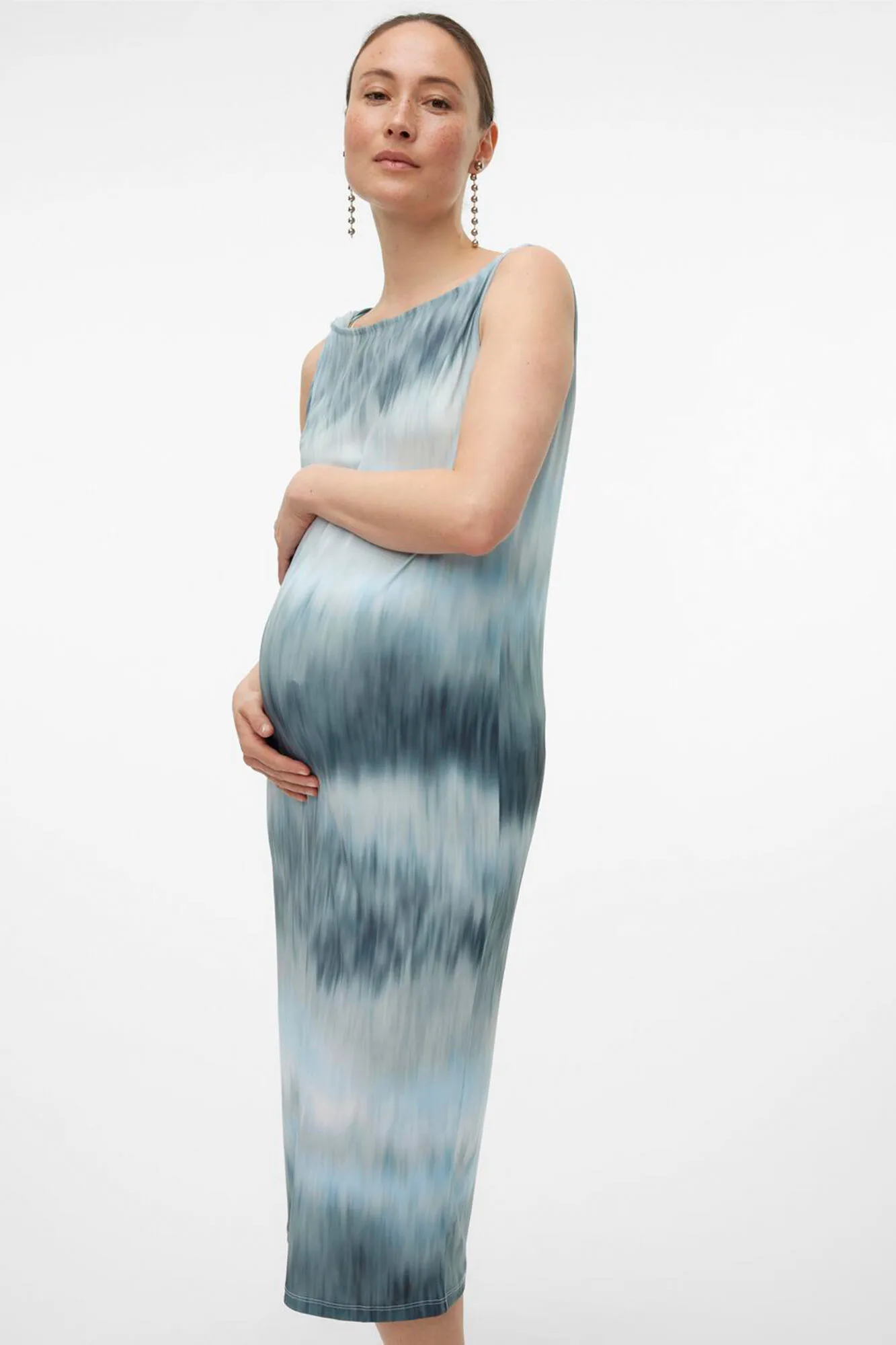 Vestido midi maternity